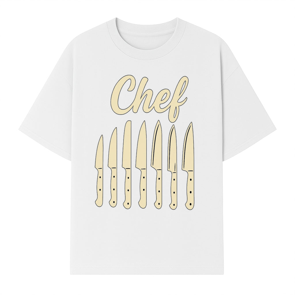 Chef Knife Set Art Print - Kitchen Decor, Culinary Gifts, Kitchen Wall Art, Chef Gifts, Cooking Prints, Modern Home Decor - T-shirt 1758181695401.jpg
