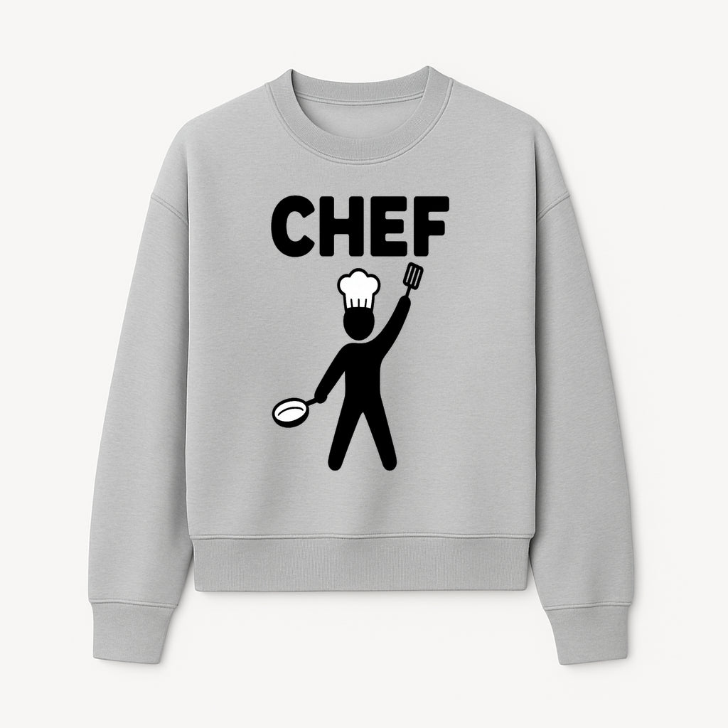 Chef Graphic Art Print - Kitchen Decor, Culinary Wall Art, Cook Gifts, Restaurant Decor, Chef Silhouette Design, Cooking Enthusiast Gift - Sweatshirt 1758181695438.jpg