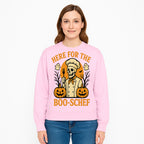 Boo-Schef Halloween Skeleton Chef with Pumpkins and Ghosts - Spooky Cooking Decor for Halloween Parties and Celebrations - Sweatshirt 1758181695717.jpg