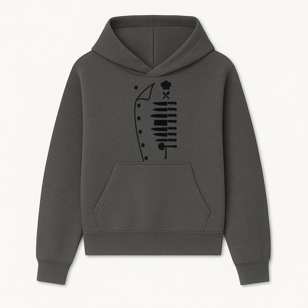 Chef Knife and Utensil Wall Art | Black Kitchen Decor | Culinary Gifts for Chefs | Modern Kitchen Wall Art - Hoodie 1758181695799.jpg