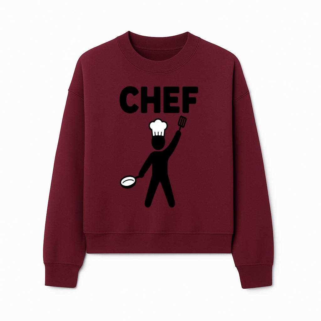 Chef Graphic Art Print - Kitchen Decor, Culinary Wall Art, Cook Gifts, Restaurant Decor, Chef Silhouette Design, Cooking Enthusiast Gift - Sweatshirt 1758181695864.jpg