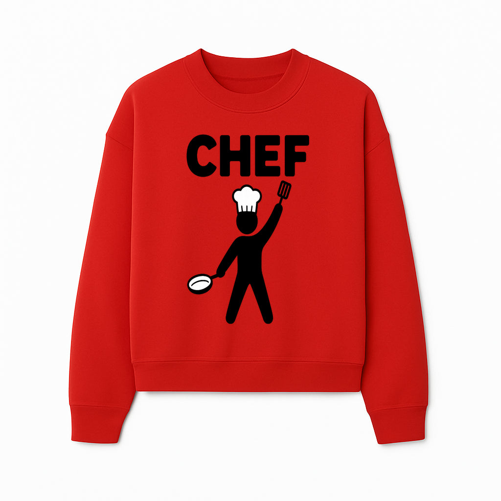Chef Graphic Art Print - Kitchen Decor, Culinary Wall Art, Cook Gifts, Restaurant Decor, Chef Silhouette Design, Cooking Enthusiast Gift - Sweatshirt 1758181696146.jpg