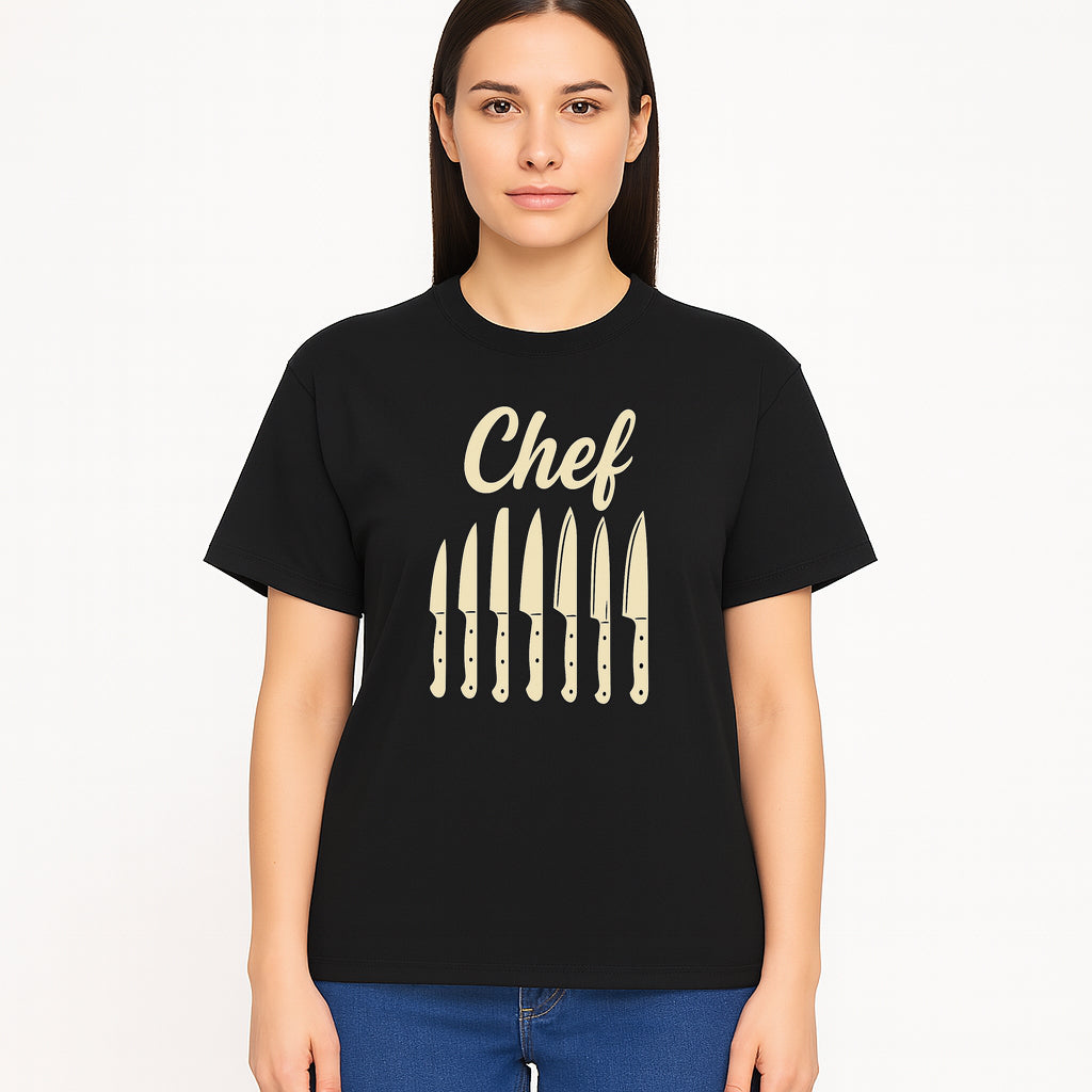 Chef Knife Set Art Print - Kitchen Decor, Culinary Gifts, Kitchen Wall Art, Chef Gifts, Cooking Prints, Modern Home Decor - T-shirt 1758181696690.jpg