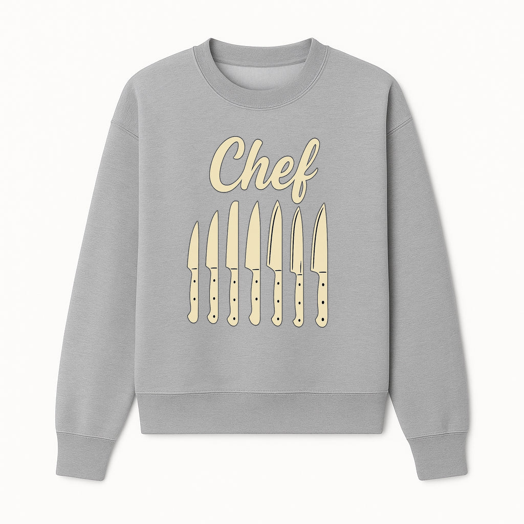 Chef Knife Set Art Print - Kitchen Decor, Culinary Gifts, Kitchen Wall Art, Chef Gifts, Cooking Prints, Modern Home Decor - Sweatshirt 1758181696817.jpg