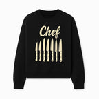 Chef Knife Set Art Print - Kitchen Decor, Culinary Gifts, Kitchen Wall Art, Chef Gifts, Cooking Prints, Modern Home Decor - Sweatshirt 1758181696965.jpg