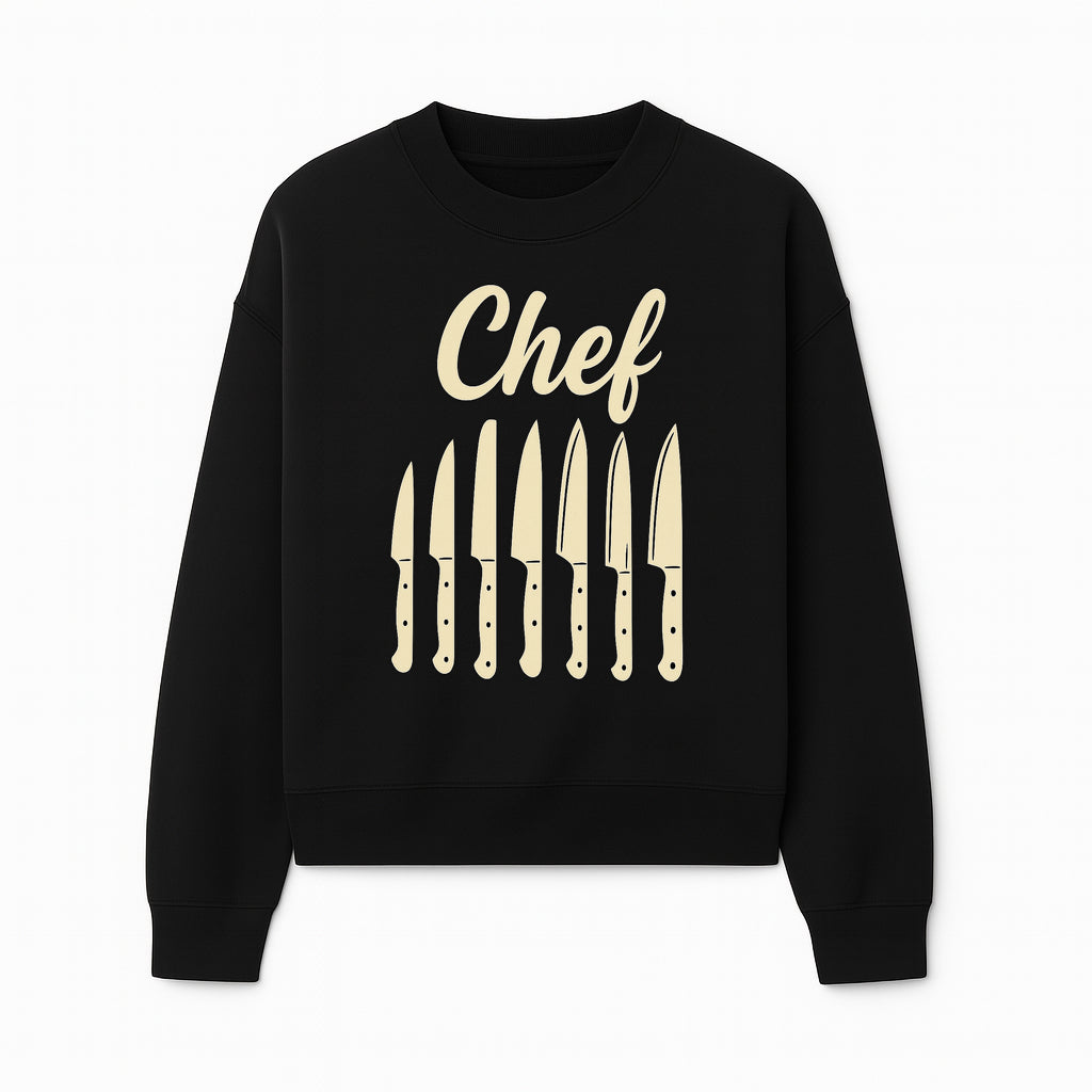 Chef Knife Set Art Print - Kitchen Decor, Culinary Gifts, Kitchen Wall Art, Chef Gifts, Cooking Prints, Modern Home Decor - Sweatshirt 1758181696965.jpg