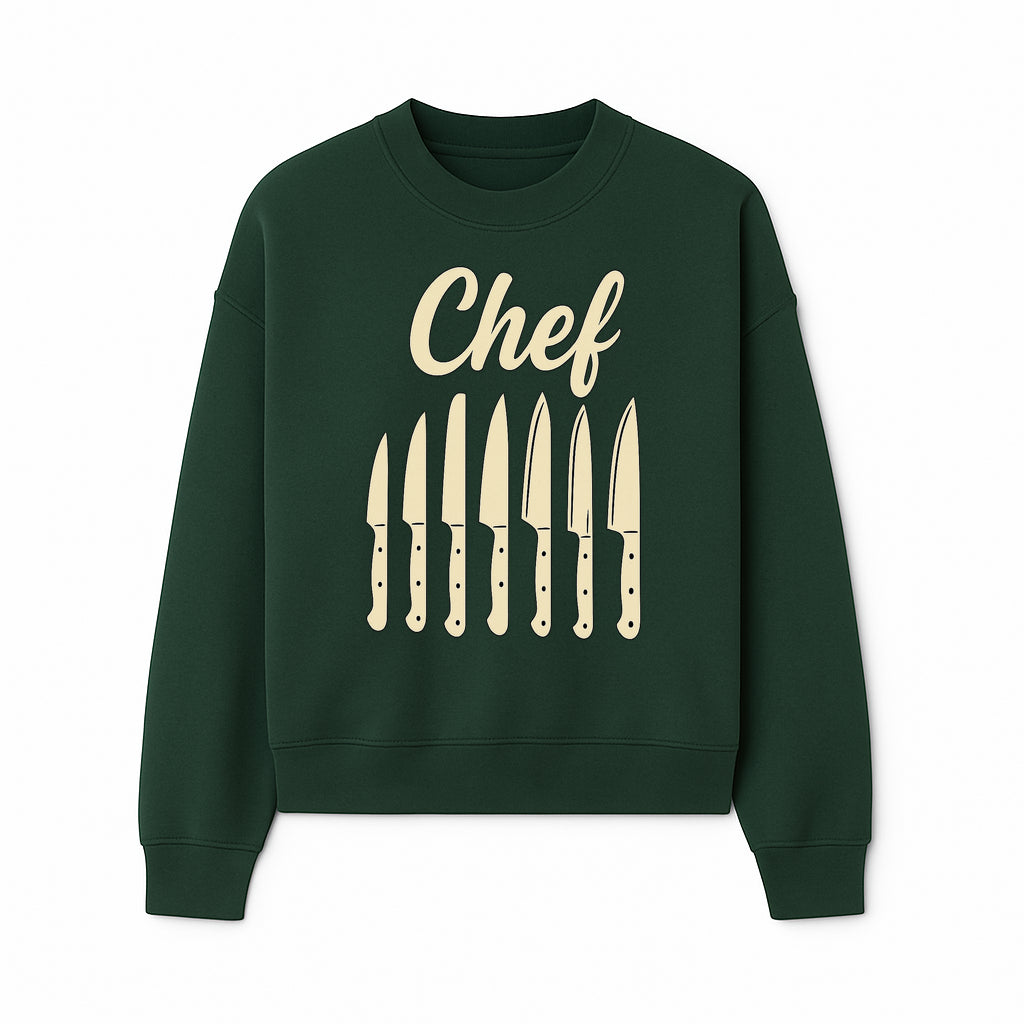 Chef Knife Set Art Print - Kitchen Decor, Culinary Gifts, Kitchen Wall Art, Chef Gifts, Cooking Prints, Modern Home Decor - Sweatshirt 1758181697219.jpg