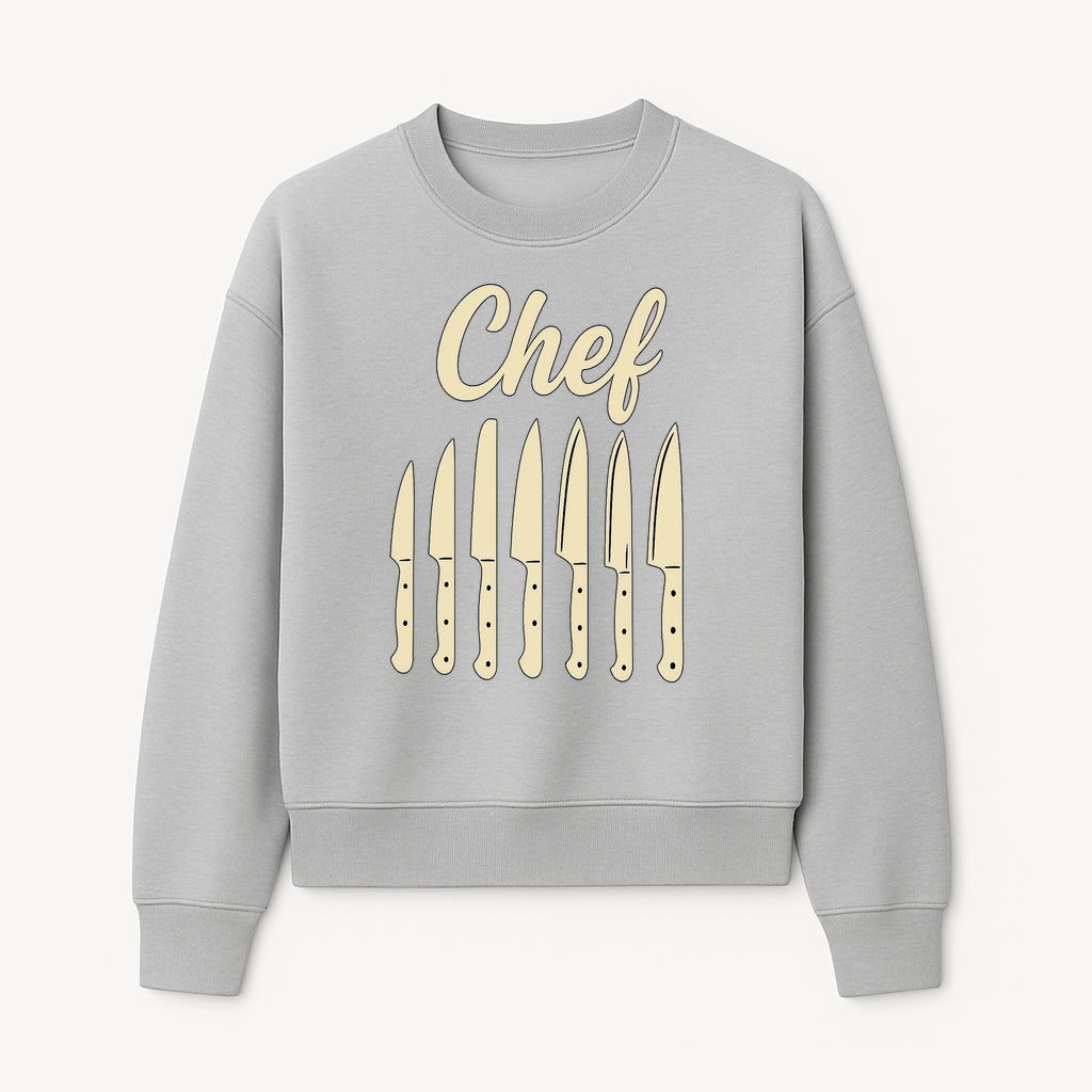 Chef Knife Set Art Print - Kitchen Decor, Culinary Gifts, Kitchen Wall Art, Chef Gifts, Cooking Prints, Modern Home Decor - Sweatshirt 1758181697382.jpg