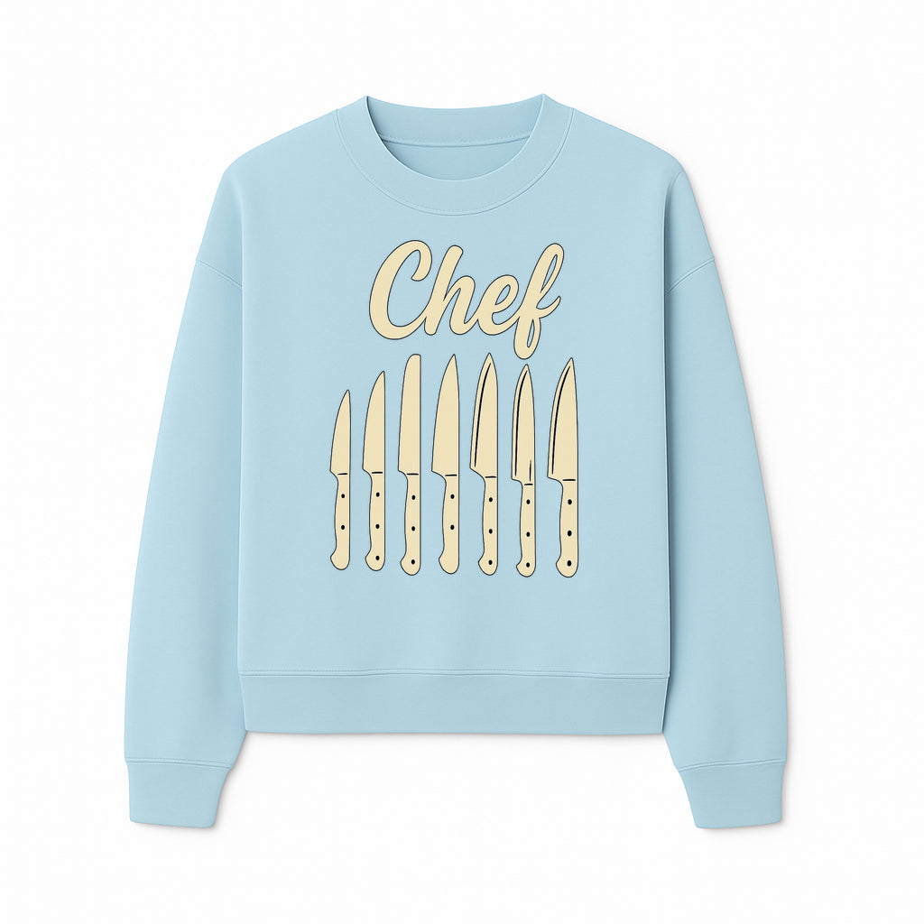 Chef Knife Set Art Print - Kitchen Decor, Culinary Gifts, Kitchen Wall Art, Chef Gifts, Cooking Prints, Modern Home Decor - Sweatshirt 1758181697523.jpg
