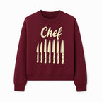 Chef Knife Set Art Print - Kitchen Decor, Culinary Gifts, Kitchen Wall Art, Chef Gifts, Cooking Prints, Modern Home Decor - Sweatshirt 1758181697774.jpg