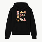 Baking Essentials Illustration - Mixer, Eggs, Sugar, Apron, Whisk - Kitchen Decor for Bakers and Home Chefs, Cute Art Print - Hoodie 1758181697840.jpg