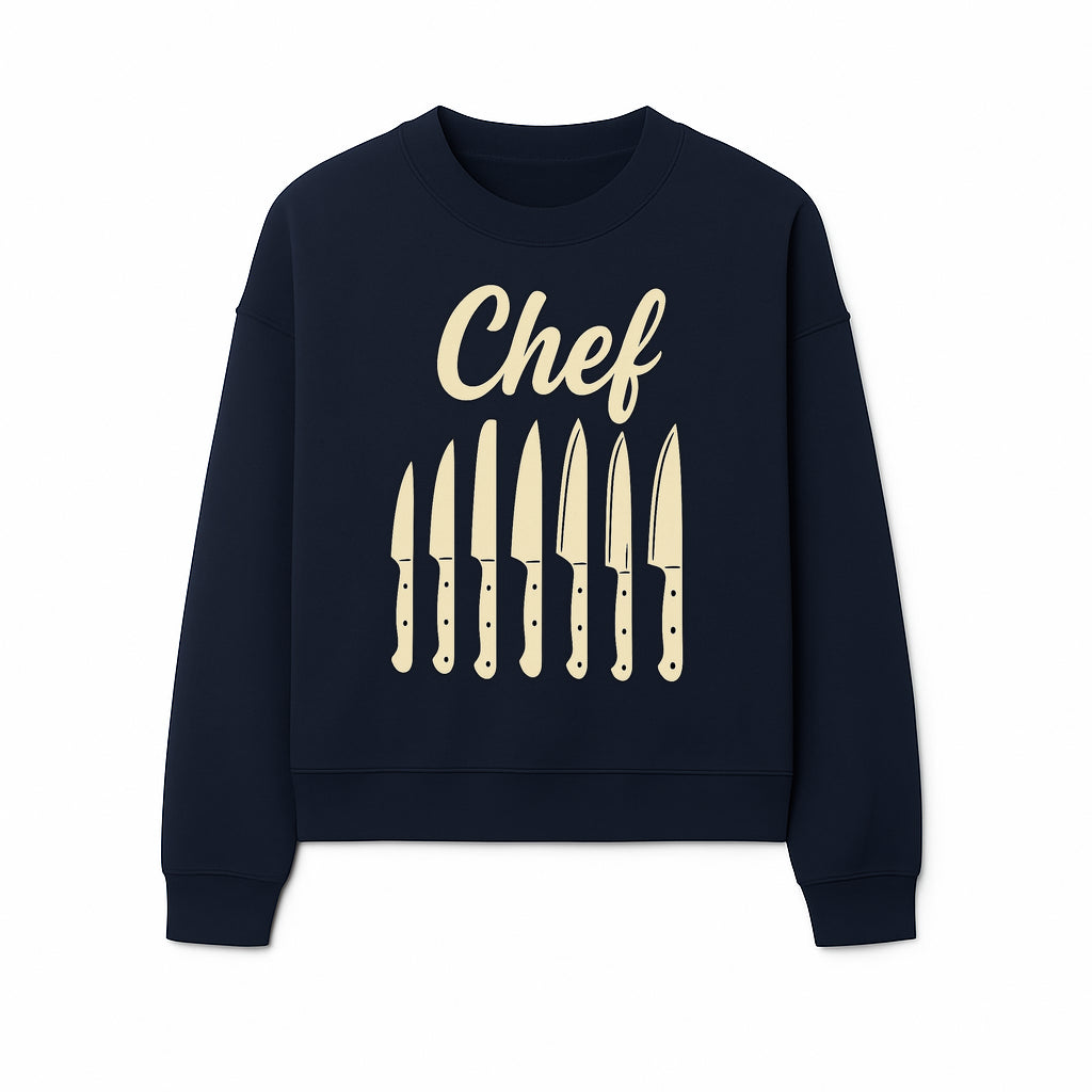 Chef Knife Set Art Print - Kitchen Decor, Culinary Gifts, Kitchen Wall Art, Chef Gifts, Cooking Prints, Modern Home Decor - Sweatshirt 1758181697901.jpg