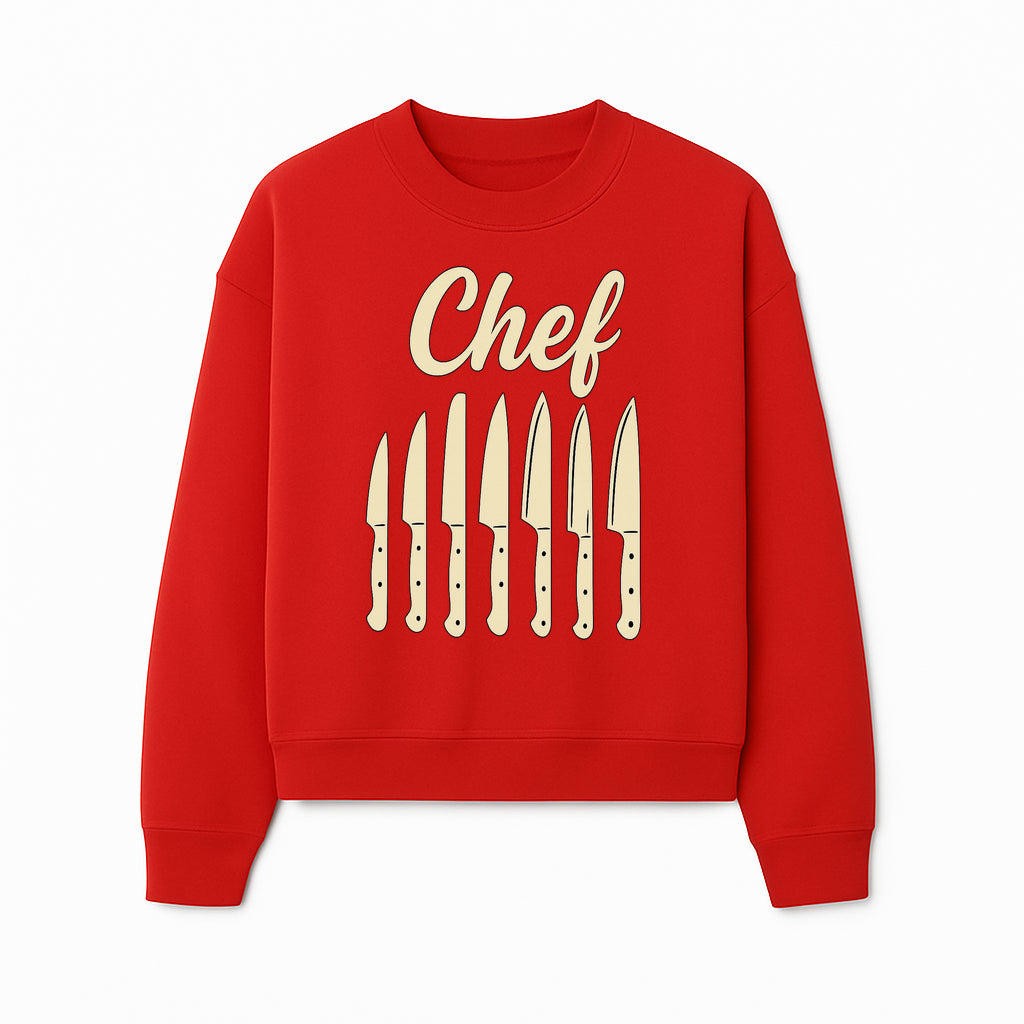 Chef Knife Set Art Print - Kitchen Decor, Culinary Gifts, Kitchen Wall Art, Chef Gifts, Cooking Prints, Modern Home Decor - Sweatshirt 1758181698048.jpg