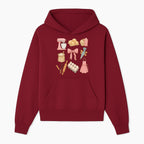 Baking Essentials Illustration - Mixer, Eggs, Sugar, Apron, Whisk - Kitchen Decor for Bakers and Home Chefs, Cute Art Print - Hoodie 1758181698767.jpg