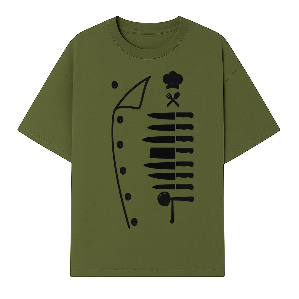 Chef Knife and Utensil Wall Art | Black Kitchen Decor | Culinary Gifts for Chefs | Modern Kitchen Wall Art - T-shirt 1758181699057.jpg