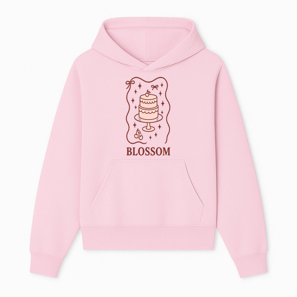 Blossom Cake Design Wall Art - Cute Cherry Decor, Bakery Theme, Pastry Illustration, Kitchen Decoration, Sweet Treats Print - Hoodie 1758181699159.jpg