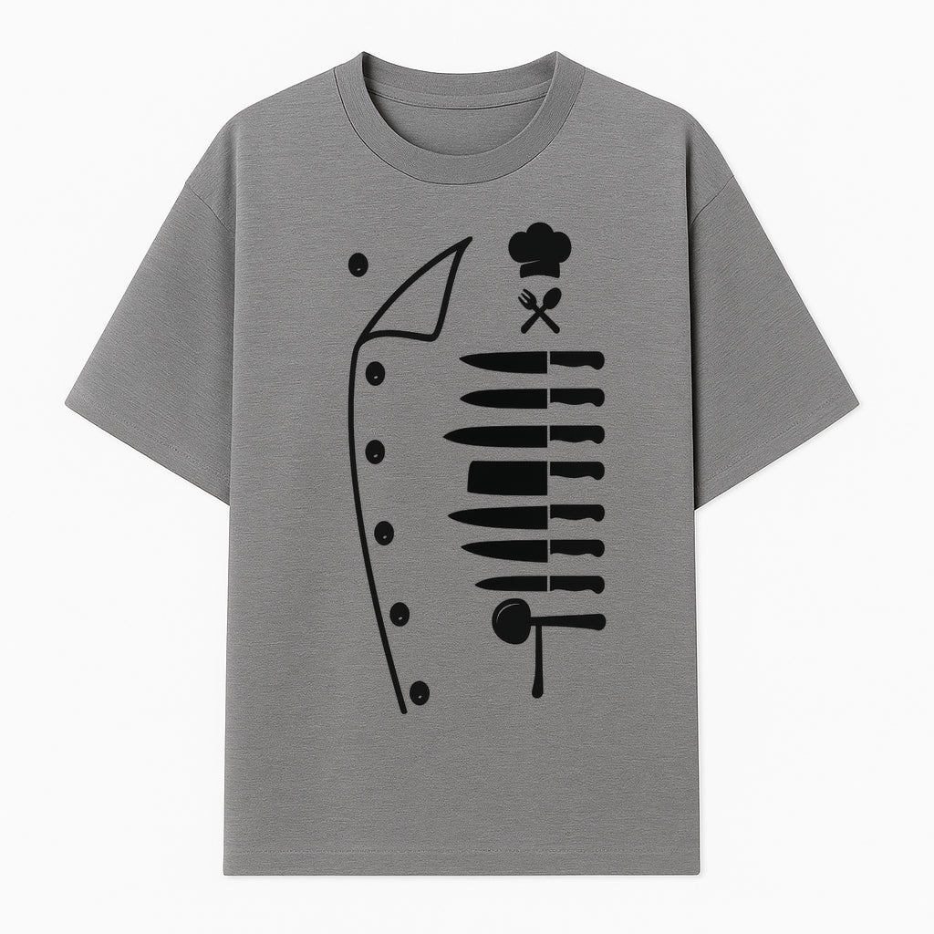 Chef Knife and Utensil Wall Art | Black Kitchen Decor | Culinary Gifts for Chefs | Modern Kitchen Wall Art - T-shirt 1758181699225.jpg