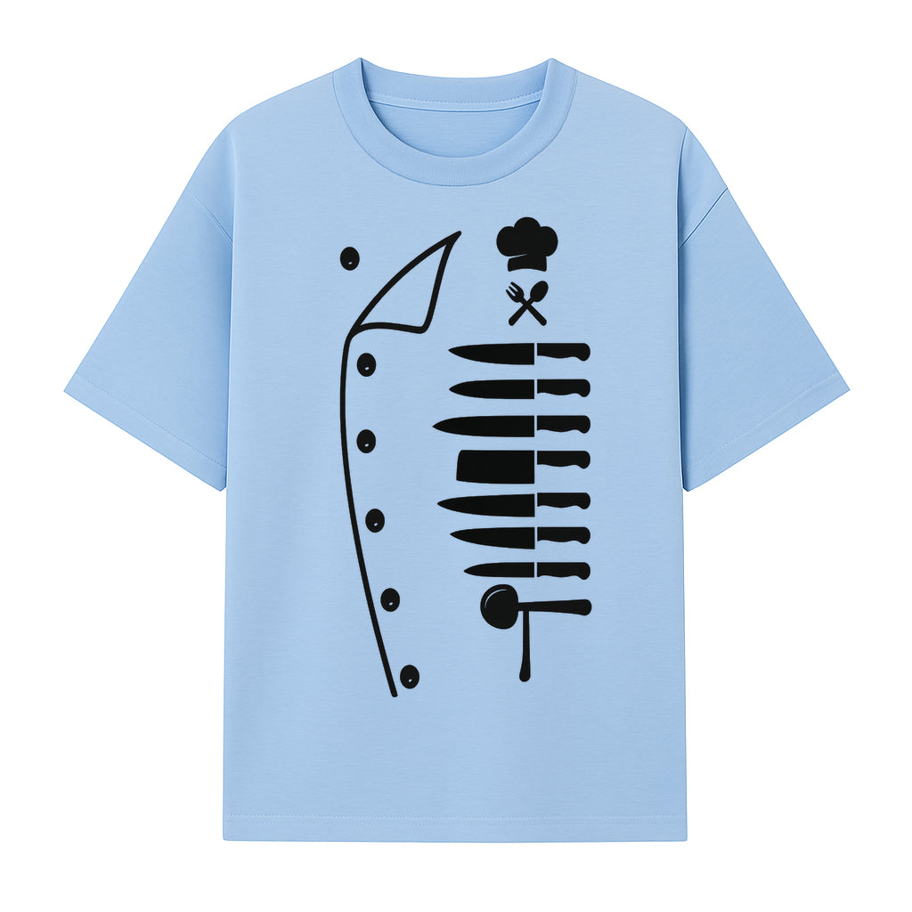 Chef Knife and Utensil Wall Art | Black Kitchen Decor | Culinary Gifts for Chefs | Modern Kitchen Wall Art - T-shirt 1758181699381.jpg