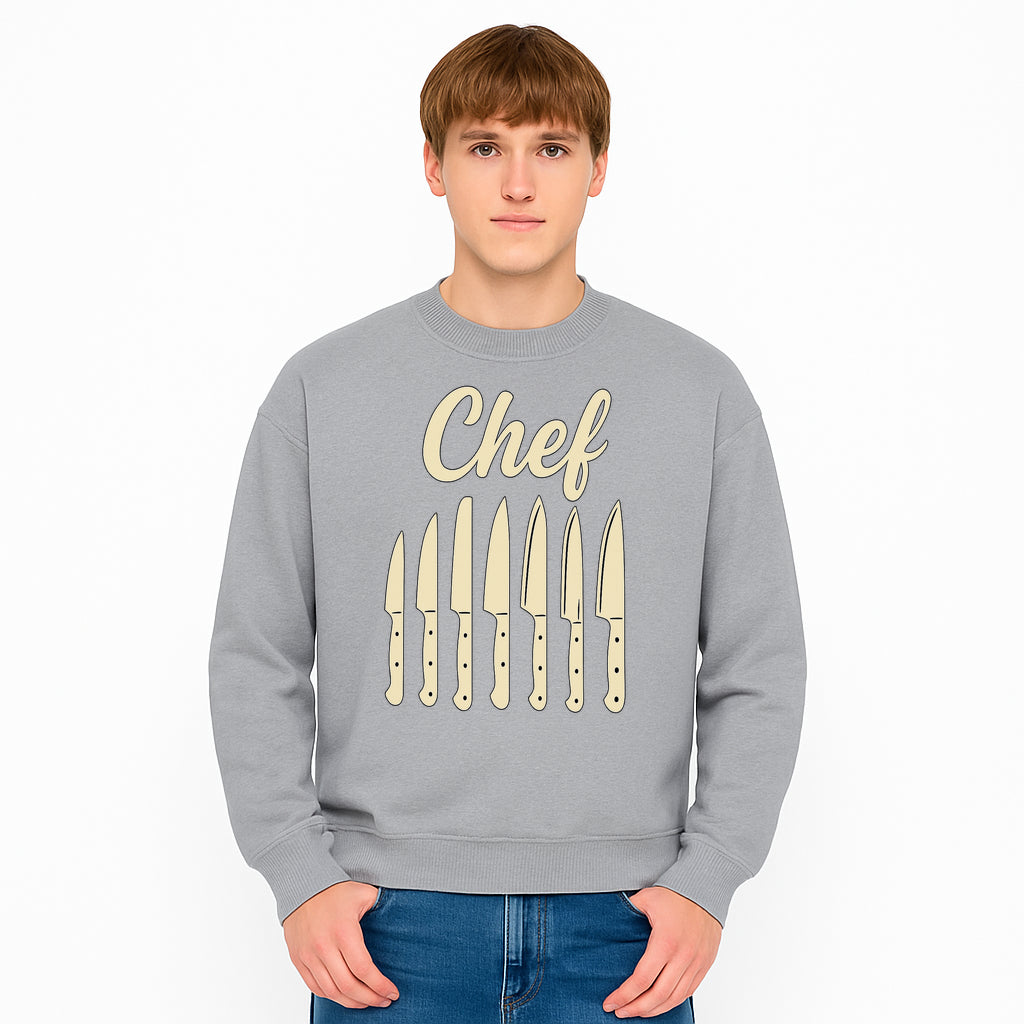 Chef Knife Set Art Print - Kitchen Decor, Culinary Gifts, Kitchen Wall Art, Chef Gifts, Cooking Prints, Modern Home Decor - Sweatshirt 1758181699479.jpg