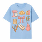 Baking Essentials Illustration - Mixer, Eggs, Sugar, Apron, Whisk - Kitchen Decor for Bakers and Home Chefs, Cute Art Print - T-shirt 1758181701436.jpg