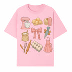 Baking Essentials Illustration - Mixer, Eggs, Sugar, Apron, Whisk - Kitchen Decor for Bakers and Home Chefs, Cute Art Print - T-shirt 1758181701579.jpg