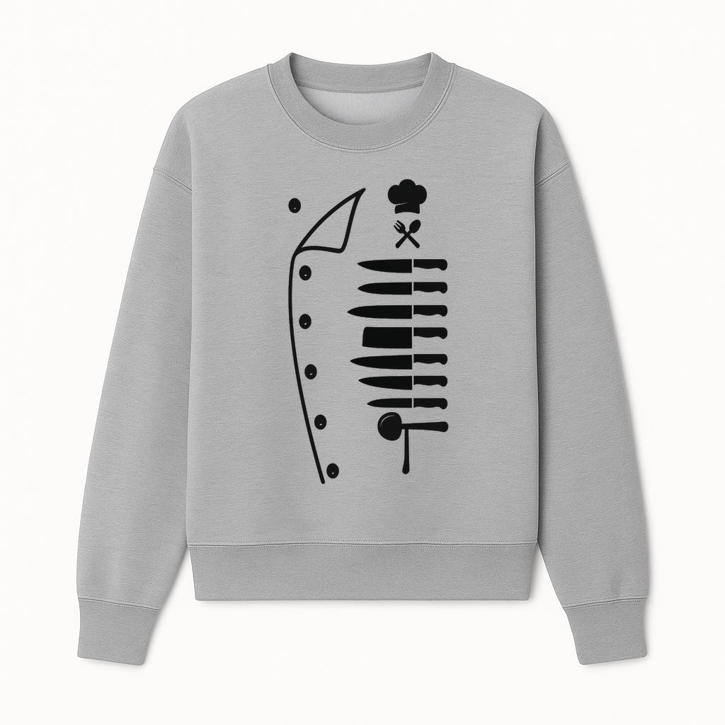 Chef Knife and Utensil Wall Art | Black Kitchen Decor | Culinary Gifts for Chefs | Modern Kitchen Wall Art - Sweatshirt 1758181701714.jpg