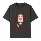 Blossom Cake Design Wall Art - Cute Cherry Decor, Bakery Theme, Pastry Illustration, Kitchen Decoration, Sweet Treats Print - T-shirt 1758181701724.jpg
