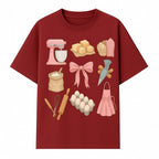 Baking Essentials Illustration - Mixer, Eggs, Sugar, Apron, Whisk - Kitchen Decor for Bakers and Home Chefs, Cute Art Print - T-shirt 1758181701728.jpg