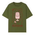 Blossom Cake Design Wall Art - Cute Cherry Decor, Bakery Theme, Pastry Illustration, Kitchen Decoration, Sweet Treats Print - T-shirt 1758181701863.jpg