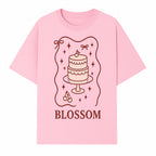Blossom Cake Design Wall Art - Cute Cherry Decor, Bakery Theme, Pastry Illustration, Kitchen Decoration, Sweet Treats Print - T-shirt 1758181702366.jpg