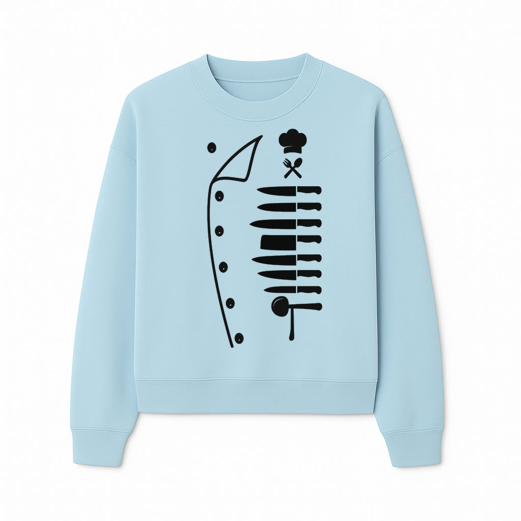 Chef Knife and Utensil Wall Art | Black Kitchen Decor | Culinary Gifts for Chefs | Modern Kitchen Wall Art - Sweatshirt 1758181702500.jpg