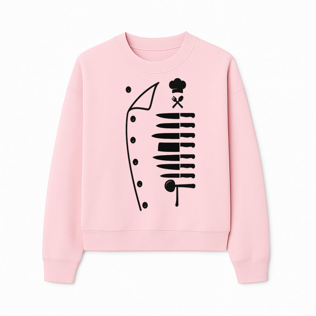 Chef Knife and Utensil Wall Art | Black Kitchen Decor | Culinary Gifts for Chefs | Modern Kitchen Wall Art - Sweatshirt 1758181702634.jpg