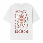 Blossom Cake Design Wall Art - Cute Cherry Decor, Bakery Theme, Pastry Illustration, Kitchen Decoration, Sweet Treats Print - T-shirt 1758181703116.jpg