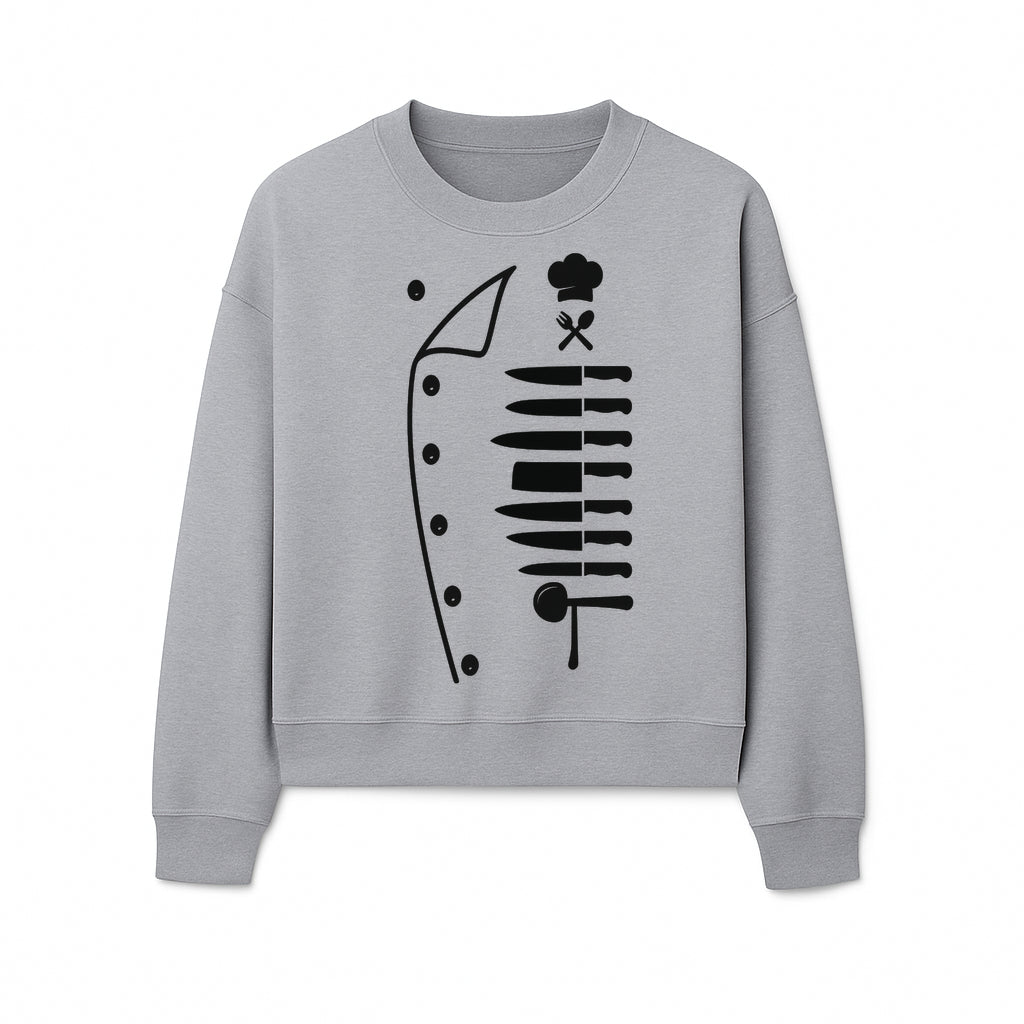 Chef Knife and Utensil Wall Art | Black Kitchen Decor | Culinary Gifts for Chefs | Modern Kitchen Wall Art - Sweatshirt 1758181703239.jpg