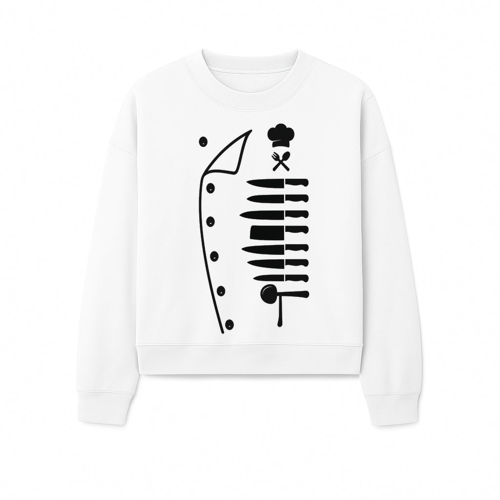 Chef Knife and Utensil Wall Art | Black Kitchen Decor | Culinary Gifts for Chefs | Modern Kitchen Wall Art - Sweatshirt 1758181703406.jpg