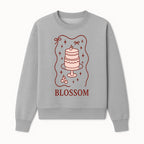 Blossom Cake Design Wall Art - Cute Cherry Decor, Bakery Theme, Pastry Illustration, Kitchen Decoration, Sweet Treats Print - Sweatshirt 1758181704517.jpg