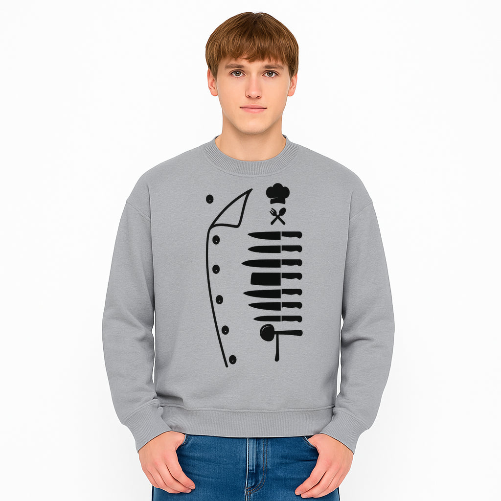 Chef Knife and Utensil Wall Art | Black Kitchen Decor | Culinary Gifts for Chefs | Modern Kitchen Wall Art - Sweatshirt 1758181704566.jpg