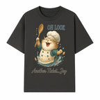Chef Cat Illustration Wall Art - Oh Look, Another Ticket... Joy - Cute Animal Decor for Kitchen or Children's Room - T-shirt 1758181704615.jpg