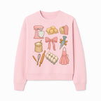 Baking Essentials Illustration - Mixer, Eggs, Sugar, Apron, Whisk - Kitchen Decor for Bakers and Home Chefs, Cute Art Print - Sweatshirt 1758181704629.jpg