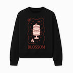 Blossom Cake Design Wall Art - Cute Cherry Decor, Bakery Theme, Pastry Illustration, Kitchen Decoration, Sweet Treats Print - Sweatshirt 1758181704655.jpg