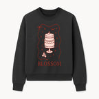 Blossom Cake Design Wall Art - Cute Cherry Decor, Bakery Theme, Pastry Illustration, Kitchen Decoration, Sweet Treats Print - Sweatshirt 1758181704824.jpg