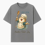 Chef Cat Illustration Wall Art - Oh Look, Another Ticket... Joy - Cute Animal Decor for Kitchen or Children's Room - T-shirt 1758181704976.jpg