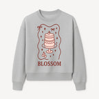 Blossom Cake Design Wall Art - Cute Cherry Decor, Bakery Theme, Pastry Illustration, Kitchen Decoration, Sweet Treats Print - Sweatshirt 1758181705116.jpg