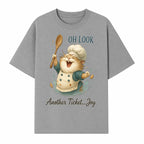 Chef Cat Illustration Wall Art - Oh Look, Another Ticket... Joy - Cute Animal Decor for Kitchen or Children's Room - T-shirt 1758181705917.jpg
