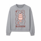 Blossom Cake Design Wall Art - Cute Cherry Decor, Bakery Theme, Pastry Illustration, Kitchen Decoration, Sweet Treats Print - Sweatshirt 1758181705970.jpg