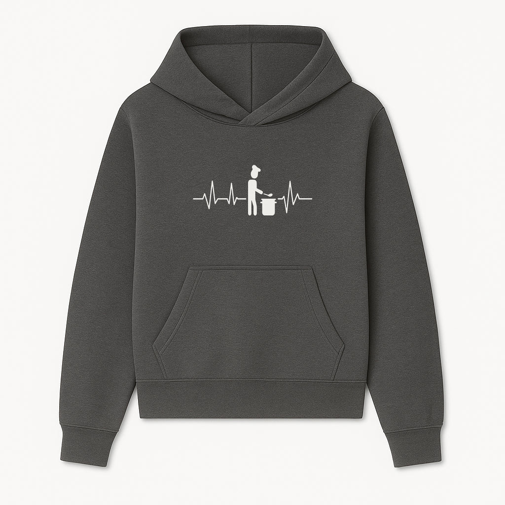 Chef Cooking Heartbeat Neon Sign | Kitchen D cor | Restaurant Wall Art | Foodie Gift | Cooking Passion Light - Hoodie 1758181707012.jpg