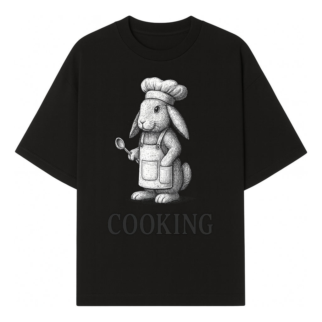Chef Bunny Cooking Apron Design | Cute Rabbit Kitchen Decor | Baking Gift for Animal Lovers | Family Cooking Apron - T-shirt 1758181707616.jpg