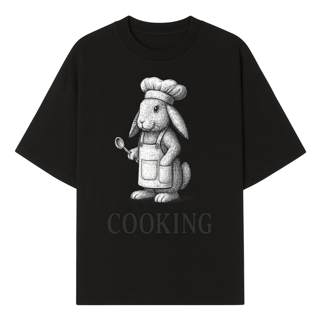 Chef Bunny Cooking Apron Design | Cute Rabbit Kitchen Decor | Baking Gift for Animal Lovers | Family Cooking Apron - T-shirt 1758181707616.jpg