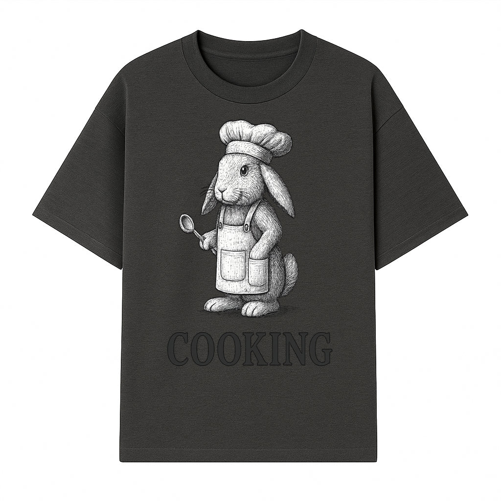 Chef Bunny Cooking Apron Design | Cute Rabbit Kitchen Decor | Baking Gift for Animal Lovers | Family Cooking Apron - T-shirt 1758181707792.jpg