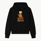 Chef Cat Cooking Illustration with Knife, Cute Cat Chef Design for Kitchen Decor, Pet Lovers Gift, Culinary Art Prints - Hoodie 1758181707912.jpg